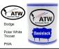 Preview: Dodge, Polar White Tricoat, PWA: 1L Lackdose, von ATW Autoteile West.